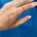 Anel Solitário Em Ouro 18k 750