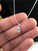 Colar Corrente Ponto De Luz Gota 45cm Veneziana